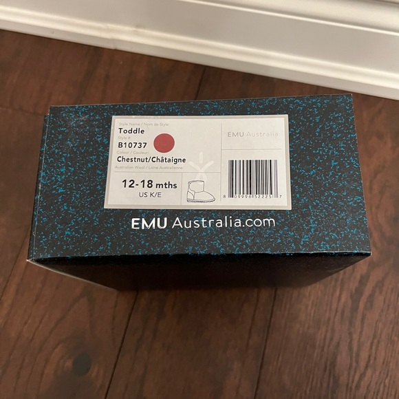 NIB Emu Australia Toddle Boots 12-18 months Chestnut - Picture 8 of 8